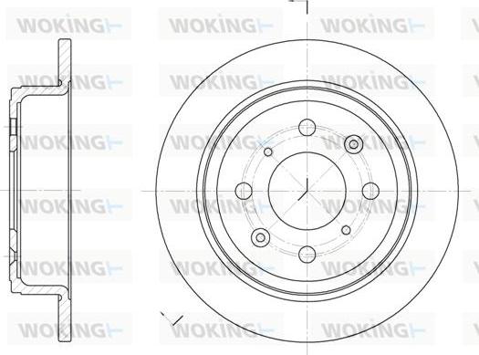 Woking D6083.00 - Гальмівний диск autozip.com.ua