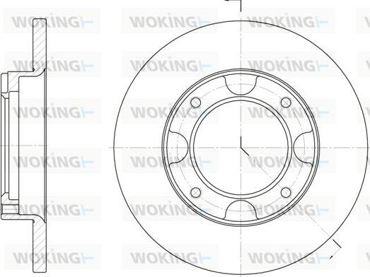 BOSCH 0986AB6179 - Гальмівний диск autozip.com.ua