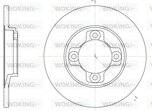 Woking D6031.00 - Гальмівний диск autozip.com.ua