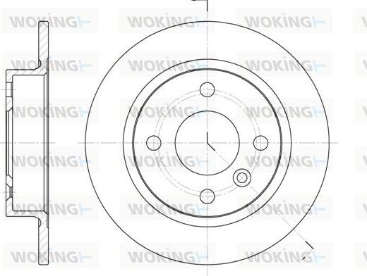 Woking D6032.00 - Гальмівний диск autozip.com.ua