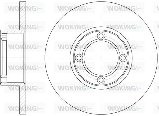 Woking D6037.00 - Гальмівний диск autozip.com.ua