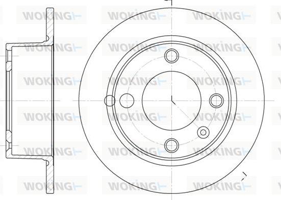 Woking D6023.00 - Гальмівний диск autozip.com.ua