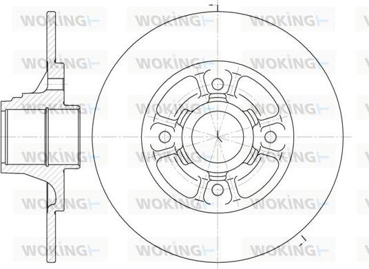 Woking D6073.00 - Гальмівний диск autozip.com.ua