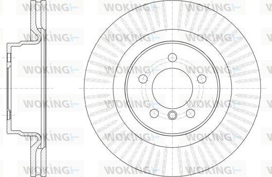 Woking D61999.10 - Гальмівний диск autozip.com.ua