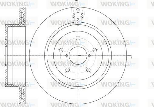 Woking D61956.10 - Гальмівний диск autozip.com.ua