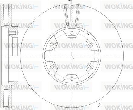 Woking D61950.10 - Гальмівний диск autozip.com.ua