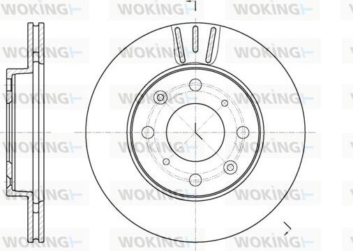 Woking D61951.10 - Гальмівний диск autozip.com.ua