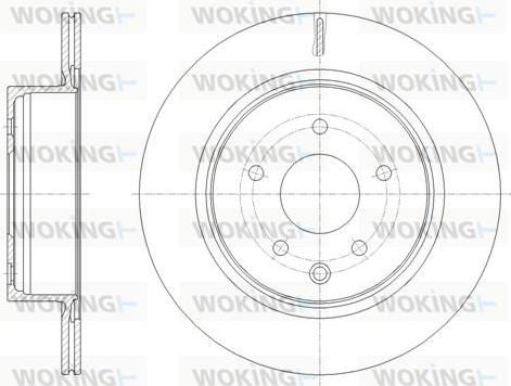 Woking D61953.10 - Гальмівний диск autozip.com.ua