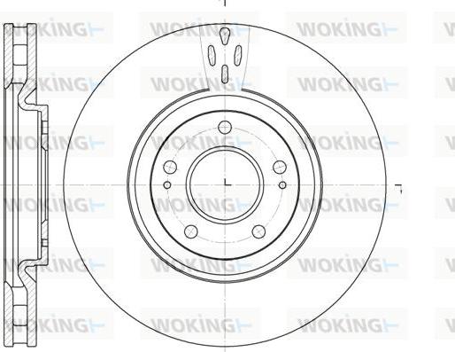 Woking D61957.10 - Гальмівний диск autozip.com.ua