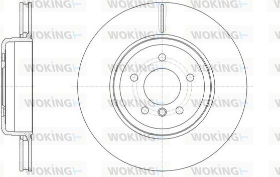 Woking D61961.10 - Гальмівний диск autozip.com.ua