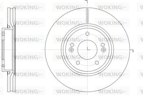 Woking D61904.10 - Гальмівний диск autozip.com.ua