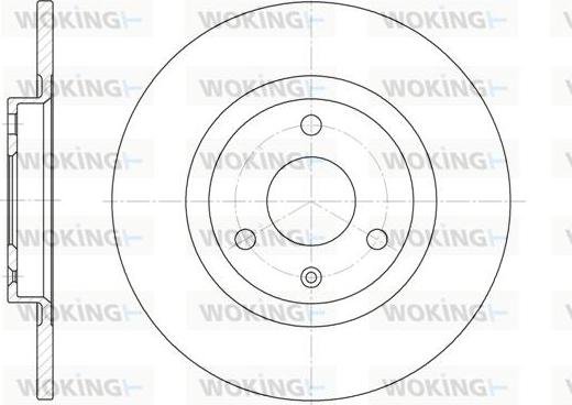 Woking D6190.00 - Гальмівний диск autozip.com.ua