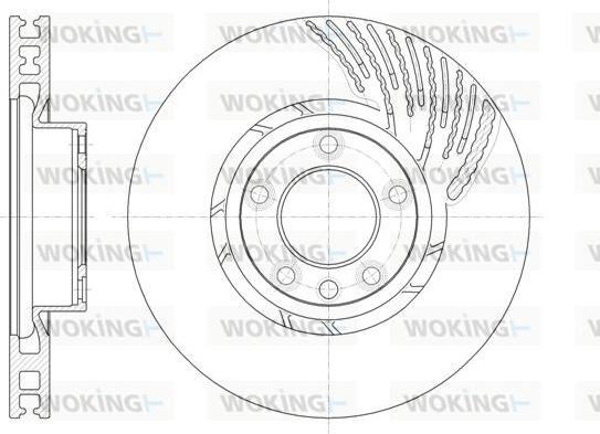 Woking D61908.10 - Гальмівний диск autozip.com.ua