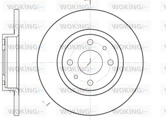 Woking D6191.00 - Гальмівний диск autozip.com.ua