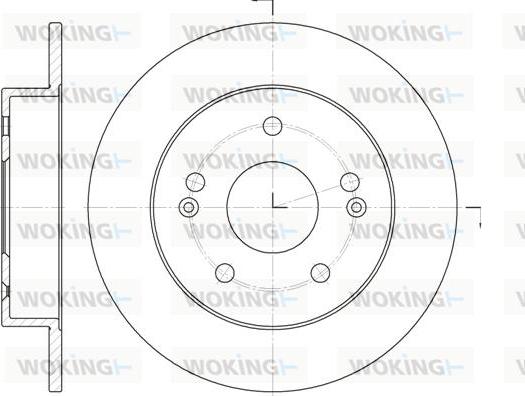 Woking D61981.00 - Гальмівний диск autozip.com.ua