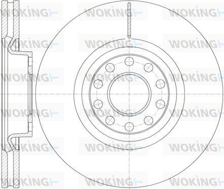 Woking D61987.10 - Гальмівний диск autozip.com.ua