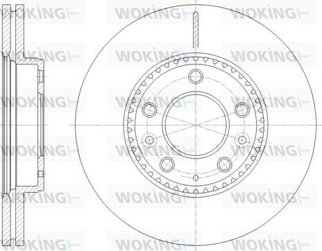 Woking D61936.10 - Гальмівний диск autozip.com.ua