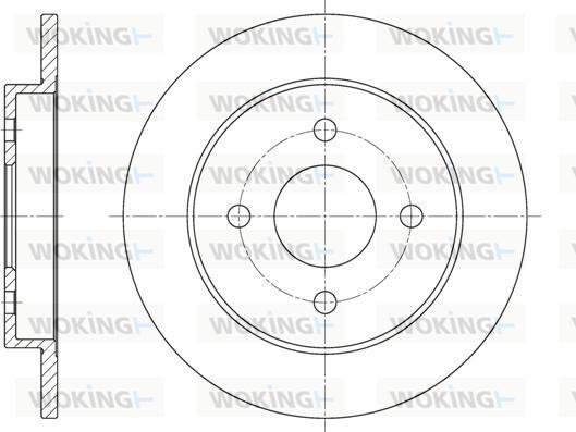 Woking D61928.00 - Гальмівний диск autozip.com.ua