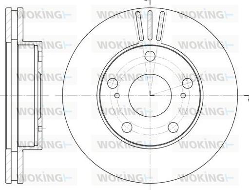 Woking D61976.10 - Гальмівний диск autozip.com.ua