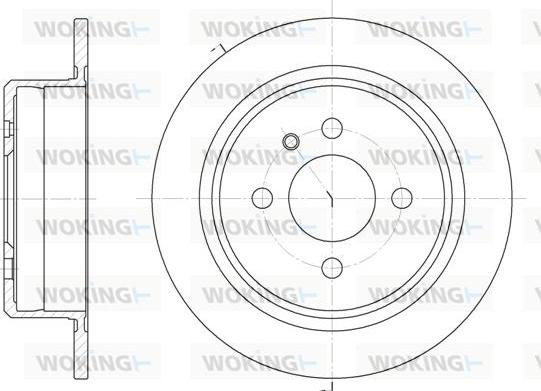 Woking D6197.00 - Гальмівний диск autozip.com.ua