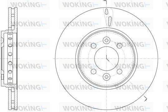 Woking D61499.10 - Гальмівний диск autozip.com.ua