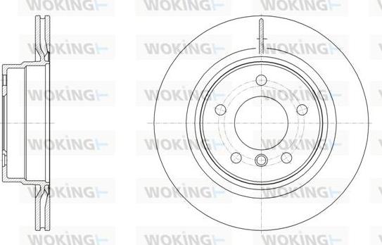 Woking D61495.10 - Гальмівний диск autozip.com.ua