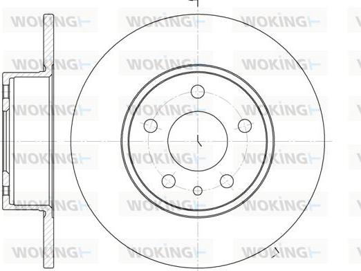 Woking D6149.00 - Гальмівний диск autozip.com.ua