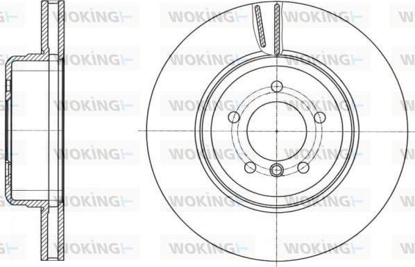 Woking D61491.10 - Гальмівний диск autozip.com.ua