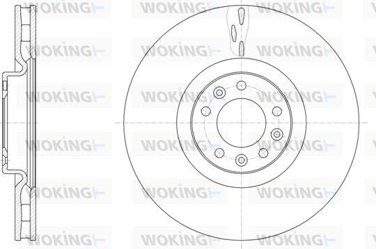 Woking D61498.10 - Гальмівний диск autozip.com.ua