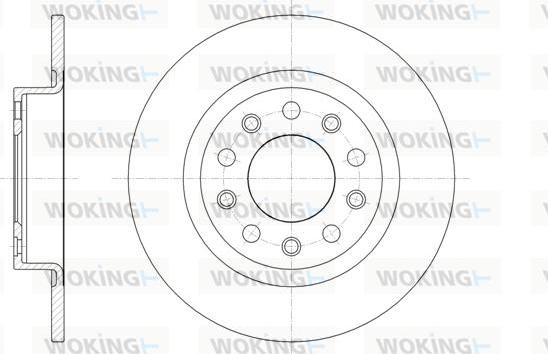 Woking D61445.00 - Гальмівний диск autozip.com.ua