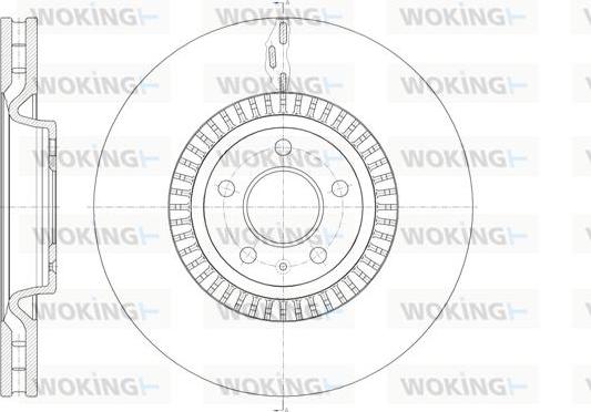 Woking D61446.10 - Гальмівний диск autozip.com.ua