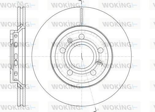 Woking D61447.10 - Гальмівний диск autozip.com.ua