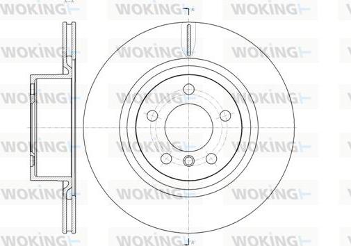 Woking D61455.10 - Гальмівний диск autozip.com.ua