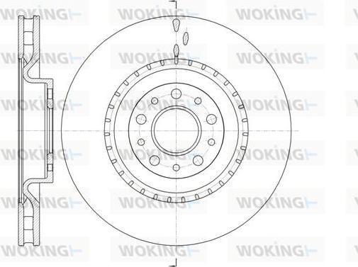 Woking D61458.10 - Гальмівний диск autozip.com.ua