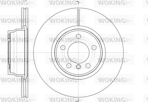 Woking D61452.10 - Гальмівний диск autozip.com.ua