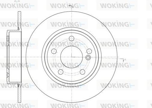 Woking D61465.00 - Гальмівний диск autozip.com.ua