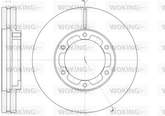 Woking D61409.10 - Гальмівний диск autozip.com.ua