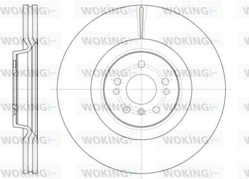 Woking D61406.10 - Гальмівний диск autozip.com.ua