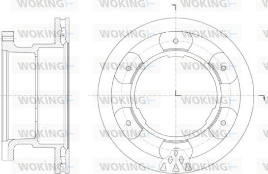 Woking D61400.10 - Гальмівний диск autozip.com.ua