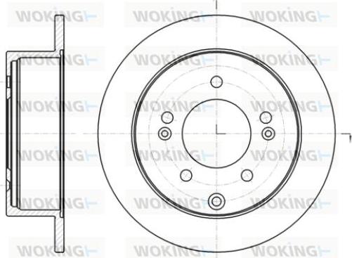 Woking D61401.00 - Гальмівний диск autozip.com.ua