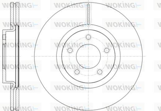 Woking D61403.10 - Гальмівний диск autozip.com.ua