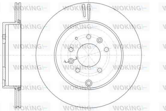 Woking D61402.10 - Гальмівний диск autozip.com.ua
