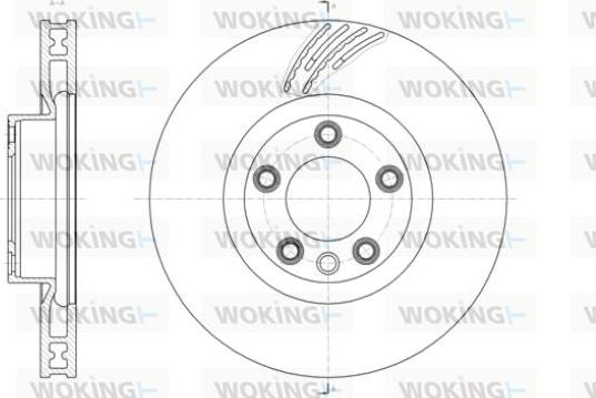 Woking D61419.11 - Гальмівний диск autozip.com.ua