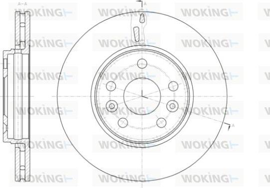 Woking D61411.10 - Гальмівний диск autozip.com.ua