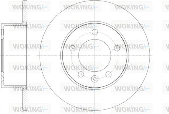 Woking D61412.00 - Гальмівний диск autozip.com.ua