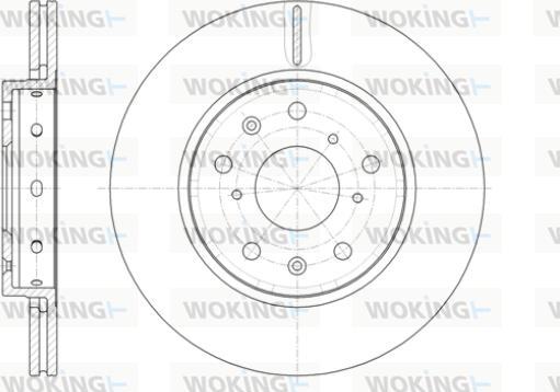 Woking D61417.10 - Гальмівний диск autozip.com.ua