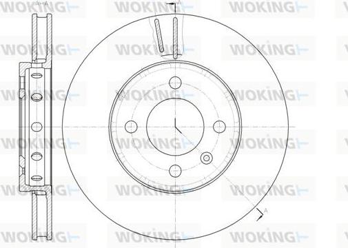 Woking D61484.10 - Гальмівний диск autozip.com.ua