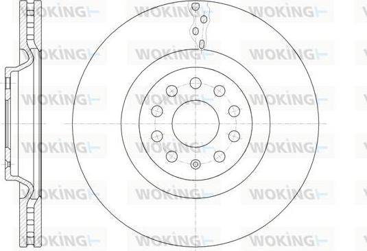 Woking D61485.10 - Гальмівний диск autozip.com.ua