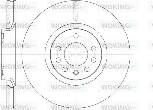 Woking D61488.10 - Гальмівний диск autozip.com.ua