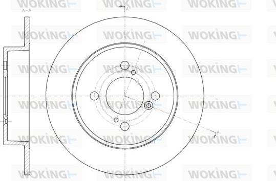 Woking D61483.00 - Гальмівний диск autozip.com.ua